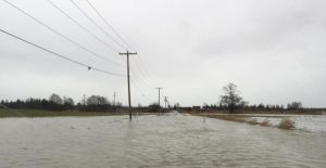Barrett Road-Paradise Road water over roadway