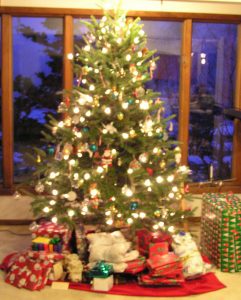 christmas tree in home - credit normanack via flickr