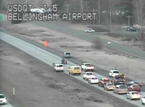 wsdot cam 1-13-15 motorcycle accident I-5 NB