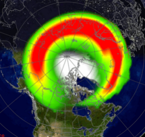 aurora forecast graphic