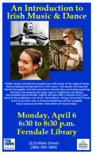 intro to irish music at ferndale library