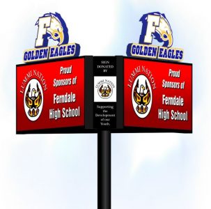 planned fhs reader board - artist rendition