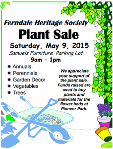 Ferndale Heritage Society Plant Sale 2015
