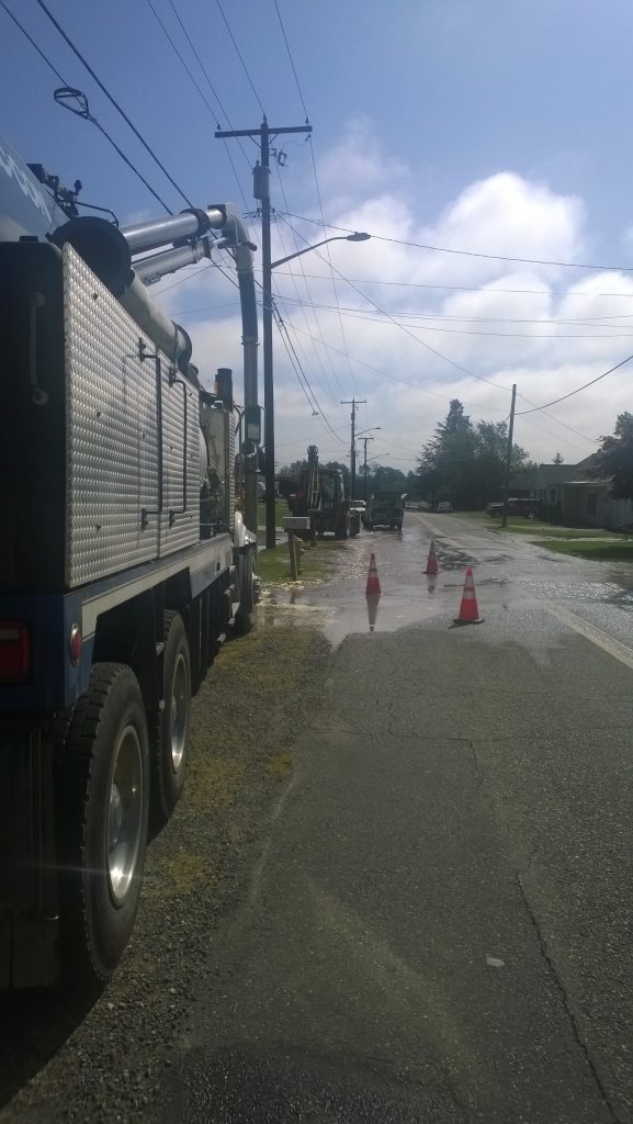 water main break on ferndale terrace 05-19-2015