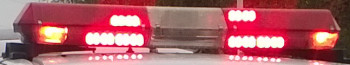 flashing red lightbar - stock pic