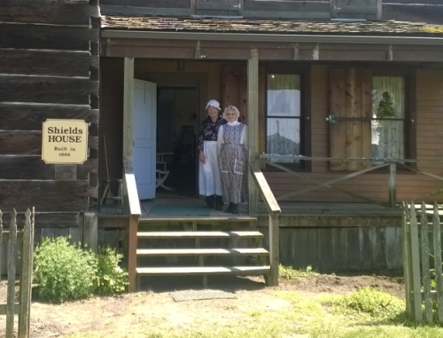 Tour guides in costume at Pioneer Park (May 12, 2015). Photo: Whatcom News