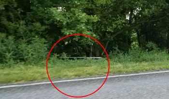 vista olson car off the road