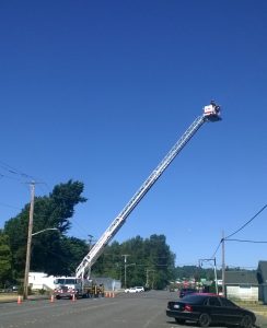 Firefighters training
