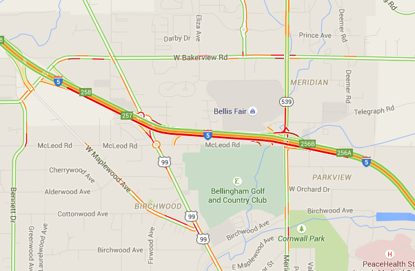sb i-5 backup in bellingham