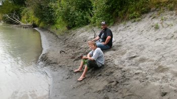 Spending Sunday fishing the river.