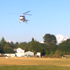 U.S. Customs and Border Protection (CBP) helicopter (2015). Photo: Whatcom News