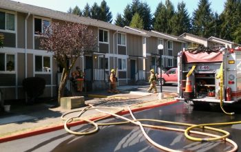 Ferndale Villa Apartments smoke from unit 2015-08-10