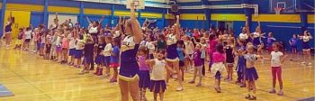 eaglettes mini cheer program practice