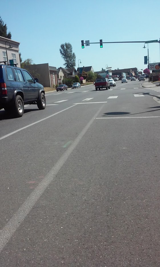 main street lane striping - courtesy COF 2015-08-21