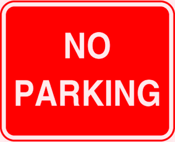 no parking sign stock photo