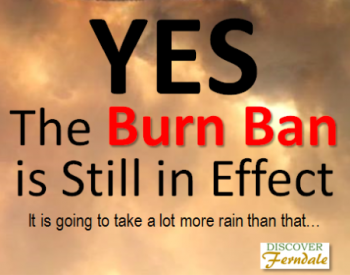 subtle reminder - burn ban rain