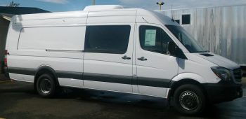 red cross van before