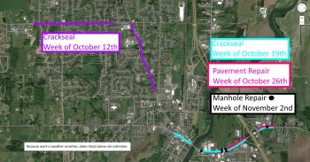 Crackseal Map Schedule