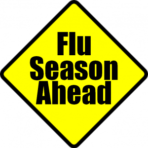 flu season sign