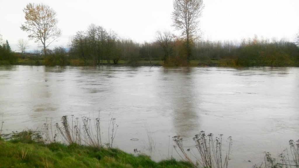 Hovander Park during 18 foot flooding 2015-11-18