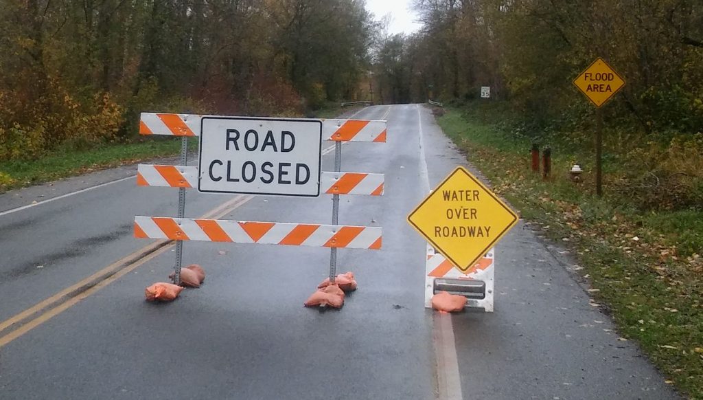 Ferndale road closures announced Monday due to floodwater over roads