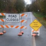 Marine Drive closed during flooding event (November 2015). Photo: Whatcom News