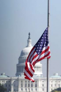 flag half staff