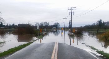 flooded road