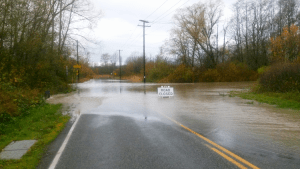 flooding road closed water over roadway marine drive ferndale road 2015-11