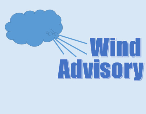 stock graphic - wind advisory sq