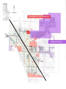 waterline rupture affects Axton Road neighbors 2015-12-18 credit COF