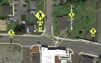 upgraded crosswalk on Main Street at Sterling Ave provided by COF 2015-01-20