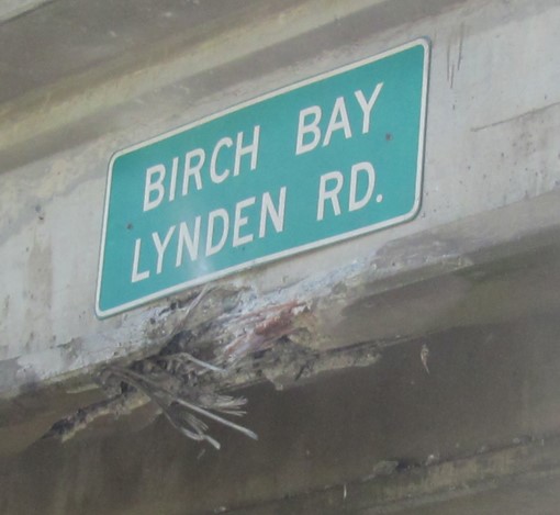 wsdot pic of damage to bbl overpass after being struck by a trailerd excavator 2015-05