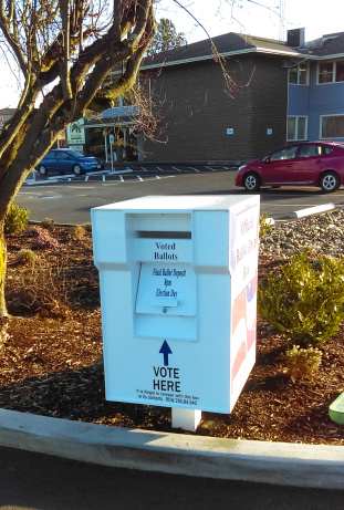 city hall ballot drop box
