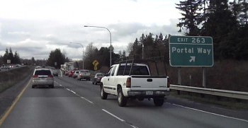 i-5 nb exit at Portal Way 2016-02-16 1620
