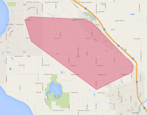 outage map from pse 2016-02-18 1116
