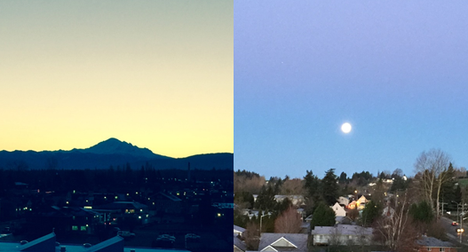 sunrise moonset mosaic