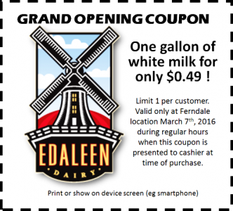 edaleen grand opening coupon graphic