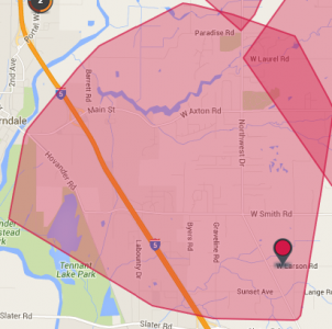 outage map 2016-03-10 0915