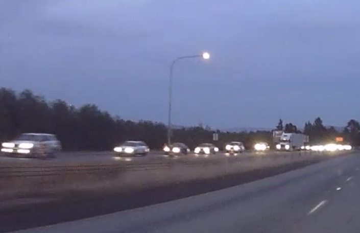 I-5 traffic north of Main Street - still