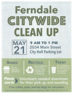 2016 citywide clean up poster