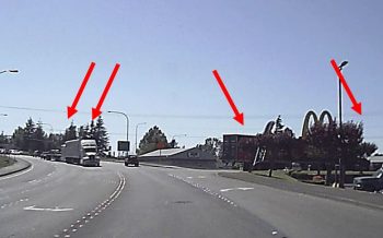 semi truck traffic jam at Pilot Truck Stop 2015-05-12