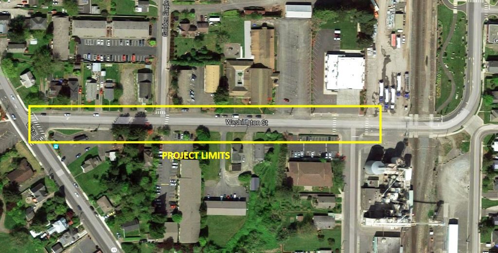 washington st from vista to 3rd project map - cof
