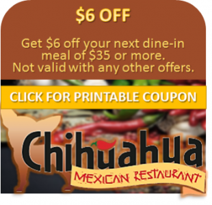 chihuahua $6 off click for coupon deal 350x