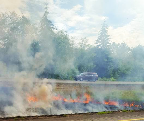 i5 median fire near loomis trail road 2016-07-25 photo sharon holland