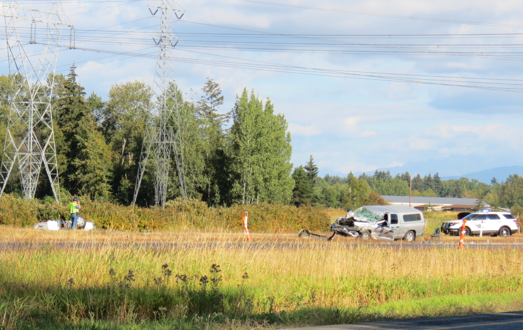 rollover fatality acciden on I-5 by NB custer rest area