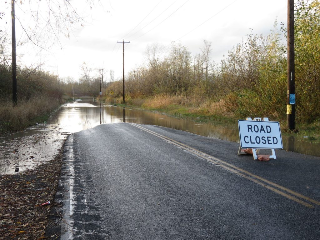 Some Whatcom County road closures return following overnight heavy rains