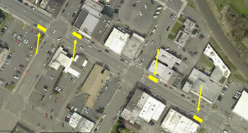 Proposed handicapped parking locations on Main Street 2016-12-31