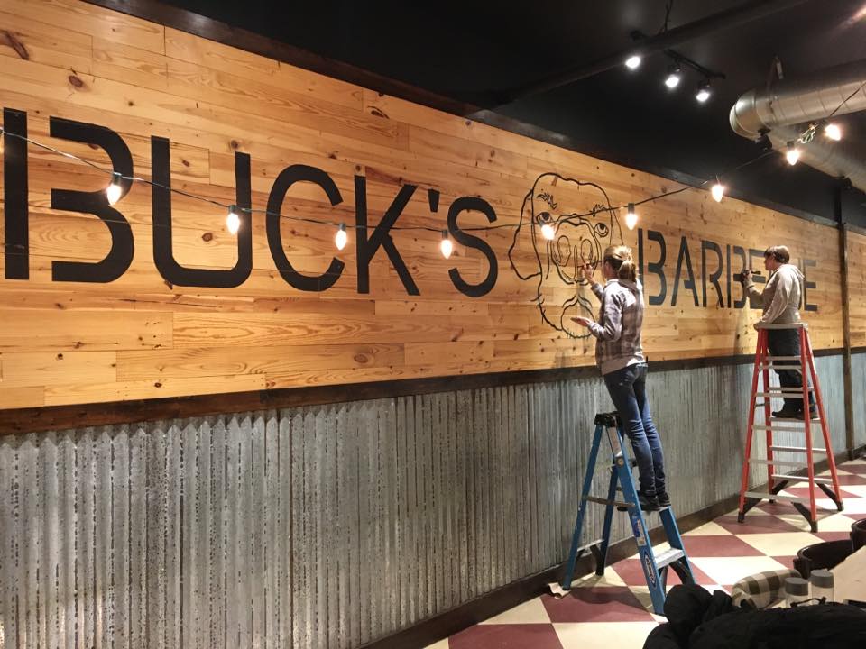 bucks bbq interior preparations for opening photo courtesy bucks bbq