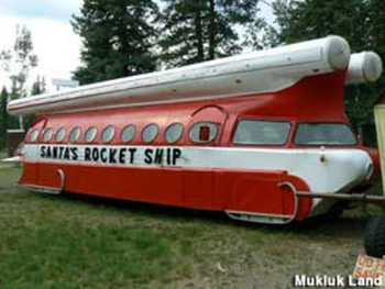 mukluk land santa rocket ship